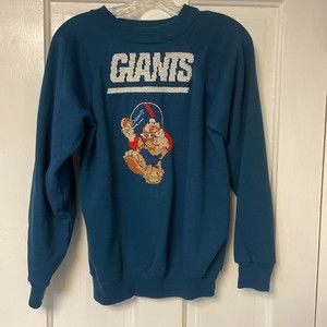 New York Giants Vintage Knit Sweater Hanes Medium